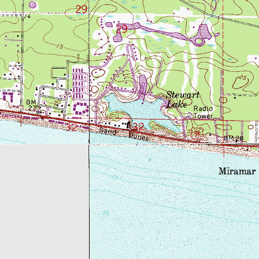 Topographic Map of Seascape, FL