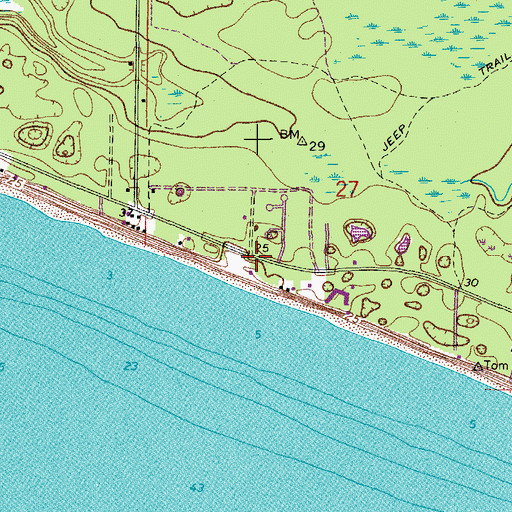 Topographic Map of Seacrest, FL