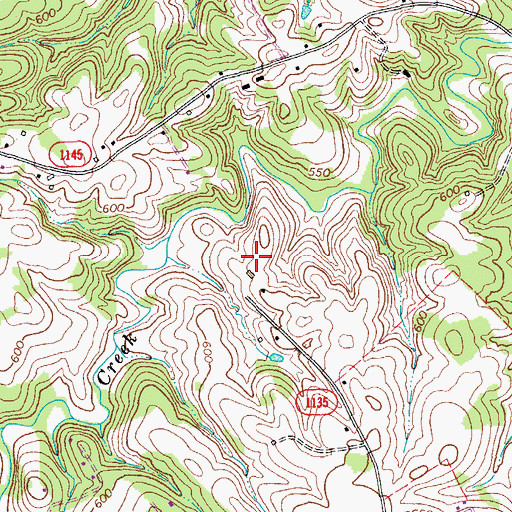 Topographic Map of Alamance Battleground Historic Site, NC