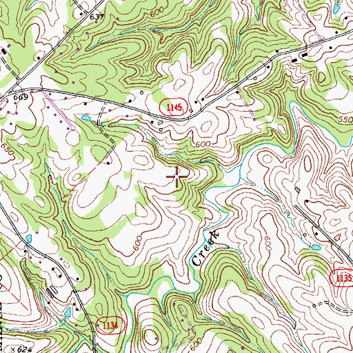 Topographic Map of Allen House, NC