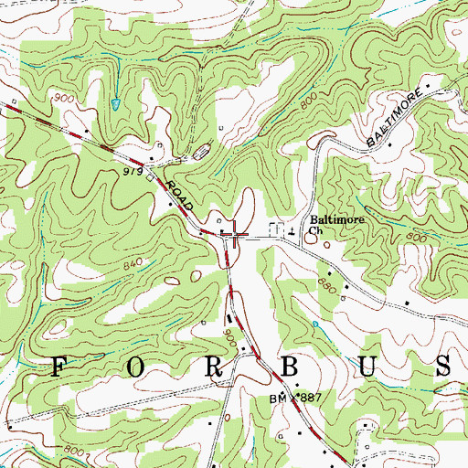 Topographic Map of Tracadia Post Office (historical), NC