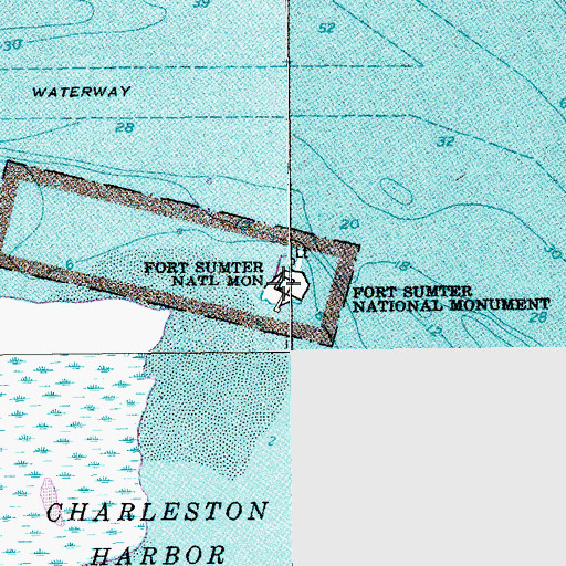 Topographic Map of Battery Isaac Huger (historical), SC