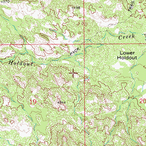 Topographic Map of Santa Teresa Wilderness, AZ