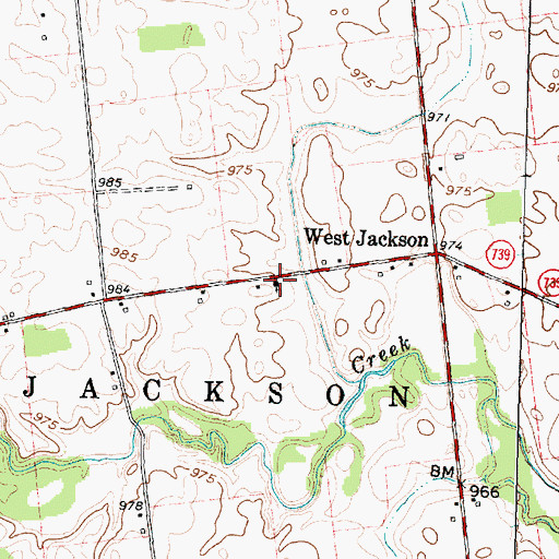 Topographic Map of Union Baptist Church, OH