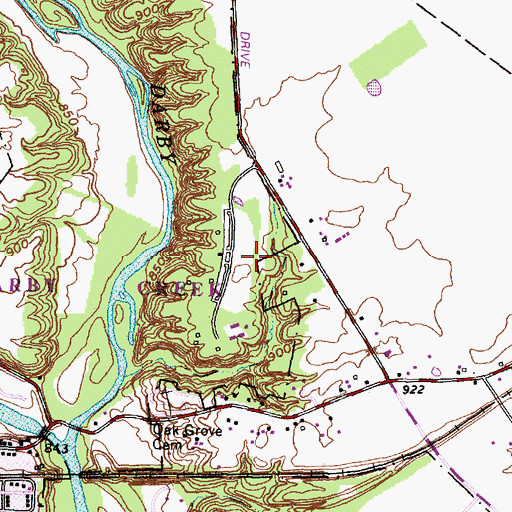 Topographic Map of Hawthorn Loop Trail, OH