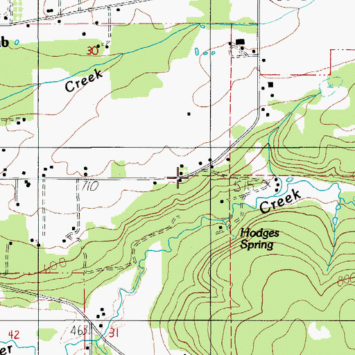Topographic Map of Weddle Covered Bridge, OR