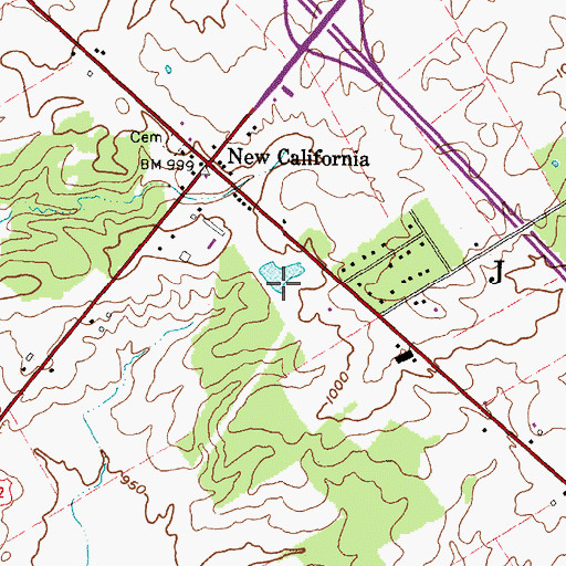 Topographic Map of Jerome Township Park, OH