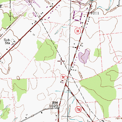 Topographic Map of Timberview Golf Club, OH