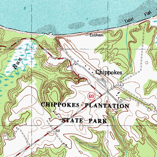 Topographic Map of Forestry Trail, VA