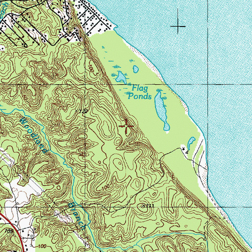 Topographic Map of Flag Ponds Nature Park, MD