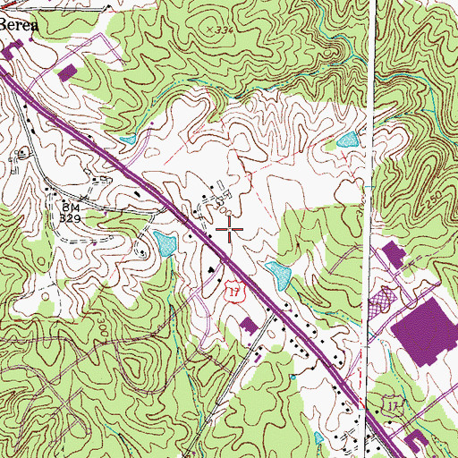 Topographic Map of Spring Knoll Plaza, VA