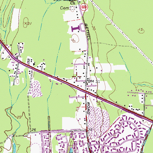Topographic Map of New Hope Holiness Church, VA