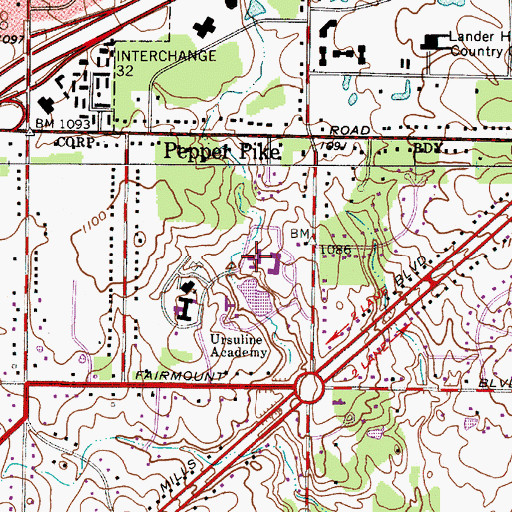 Topographic Map of Dauby Science Center, OH