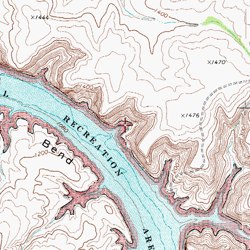 Topographic Map of Indian Springs, TX