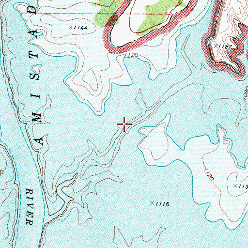 Topographic Map of Windmill Canyon, TX