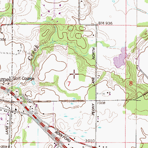 Topographic Map of Wayzata High School, MN