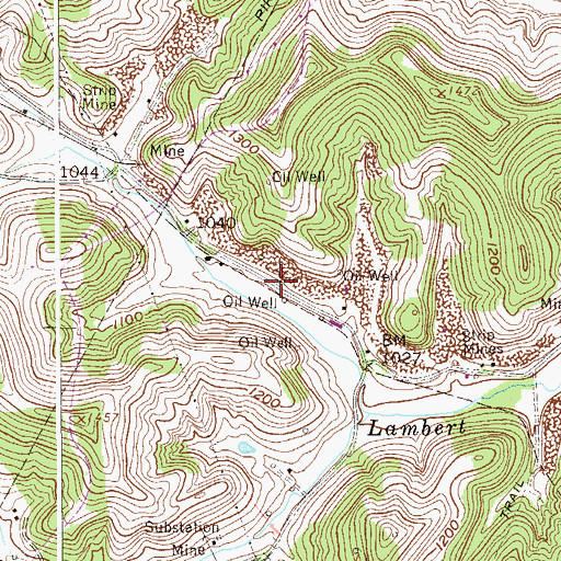 Topographic Map of Allen School (historical), WV