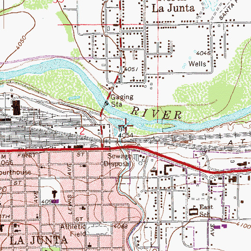 Topographic Map of King Arroyo, CO