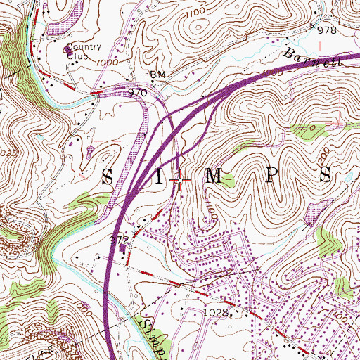 Topographic Map of Miner School (historical), WV