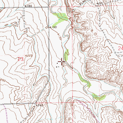 Topographic Map of East Fork King Arroyo, CO