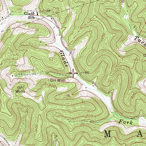 Topographic Map of Bethel Church (historical), WV