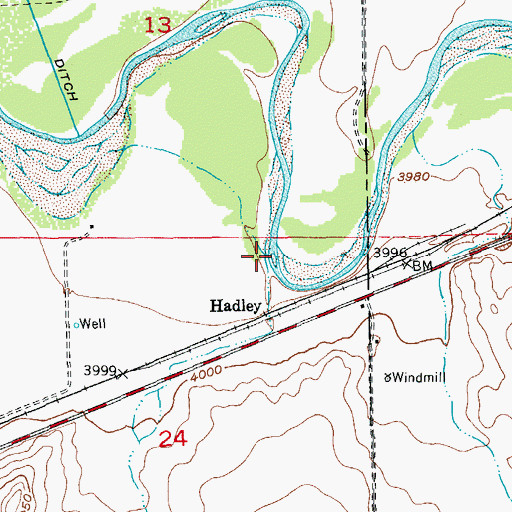Topographic Map of Robinson Arroyo, CO