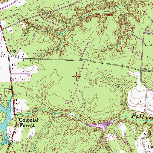Topographic Map of Benthill, VA