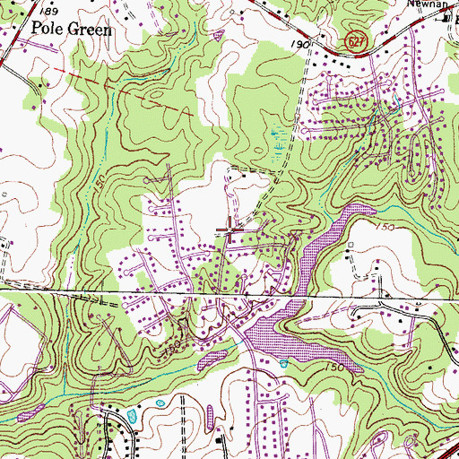 Topographic Map of Cherrydale West, VA