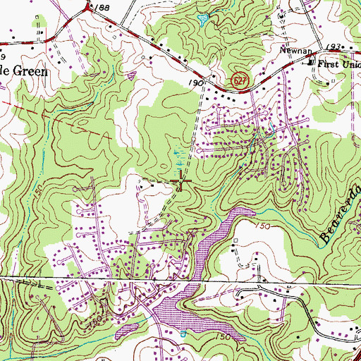 Topographic Map of Fieldshire, VA