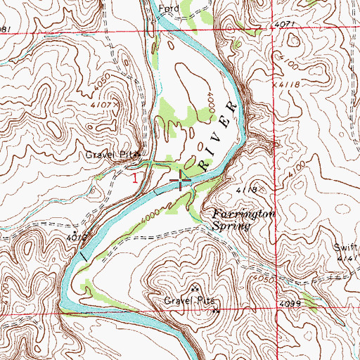 Topographic Map of Rock Arroyo, CO