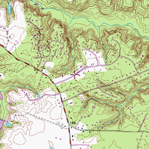 Topographic Map of Shannondale Estates, VA