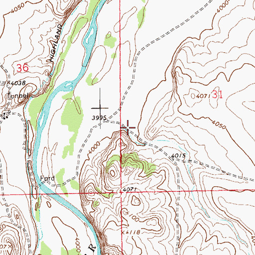 Topographic Map of Farrington Draw, CO