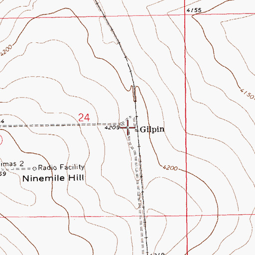 Topographic Map of Gilpin, CO