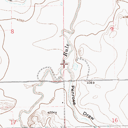 Topographic Map of Penrose Draw, CO
