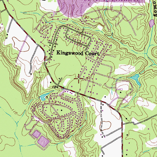 Topographic Map of Atlee Ridge, VA