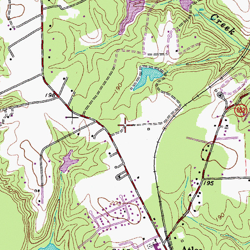 Topographic Map of Chickahominy Middle School, VA