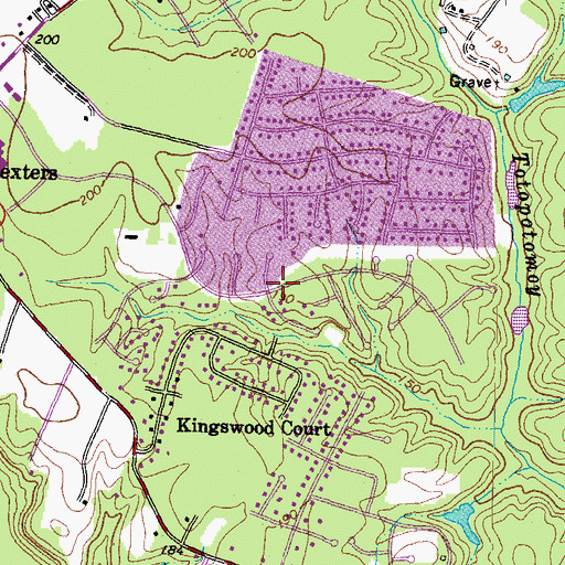 Topographic Map of Kings Charter, VA