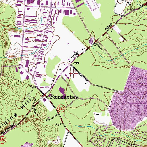 Topographic Map of Kings Charter Office Park, VA