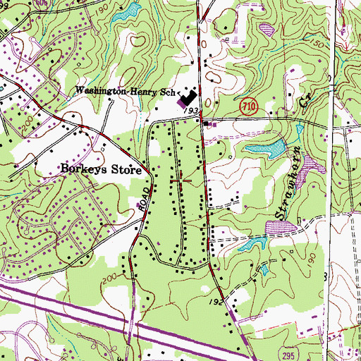 Topographic Map of Sharon Park, VA