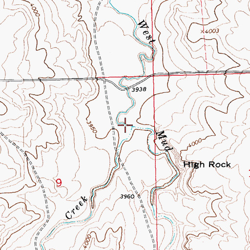 Topographic Map of Antelope Creek, CO