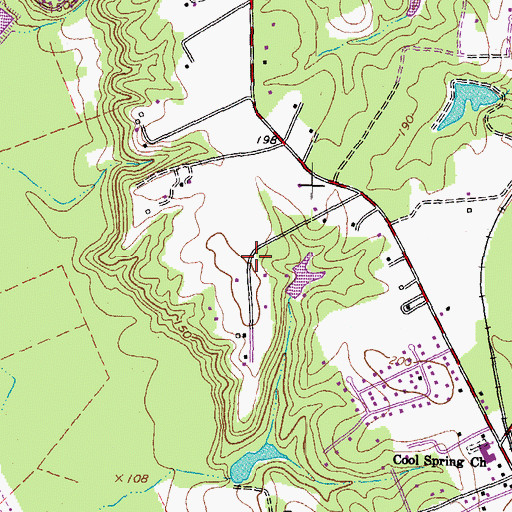 Topographic Map of Stapleton, VA