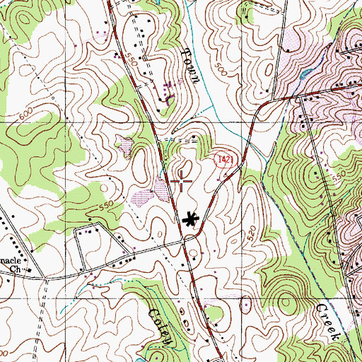 Topographic Map of Stanly County Home (historical), NC