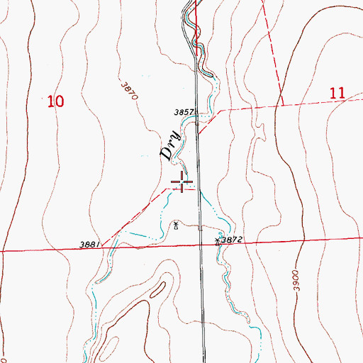Topographic Map of East Dry Creek, CO