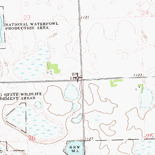 Topographic Map of School Number 64 (historical), MN