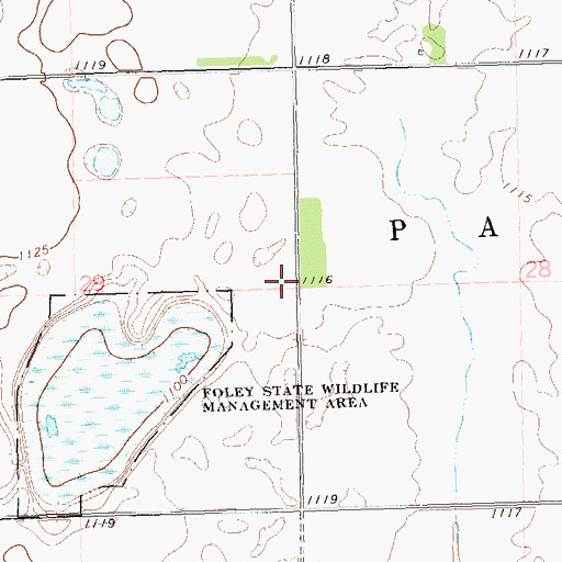Topographic Map of School Number 23 (historical), MN