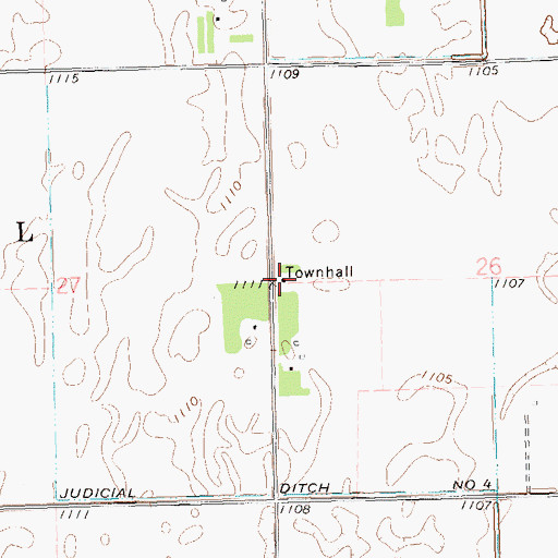 Topographic Map of Twingrove School (historical), MN