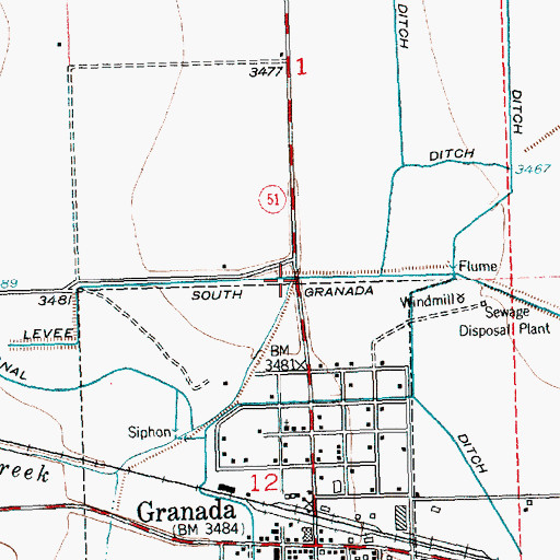Topographic Map of Wolf Creek, CO