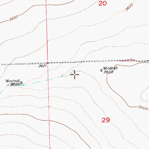 Topographic Map of Long Hollow, CO