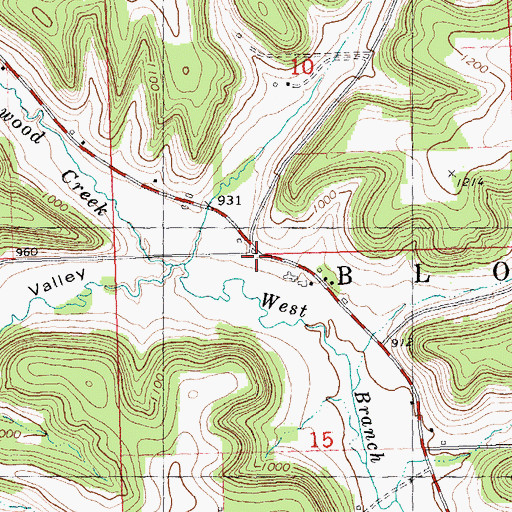Topographic Map of Christian Union Church (historical), WI
