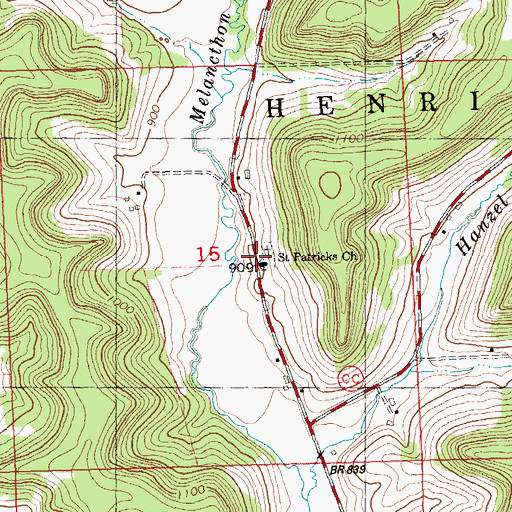 Topographic Map of School Number 4 (historical), WI